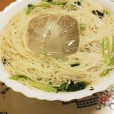 一緒に茹でるだけ☆小松菜そうめん